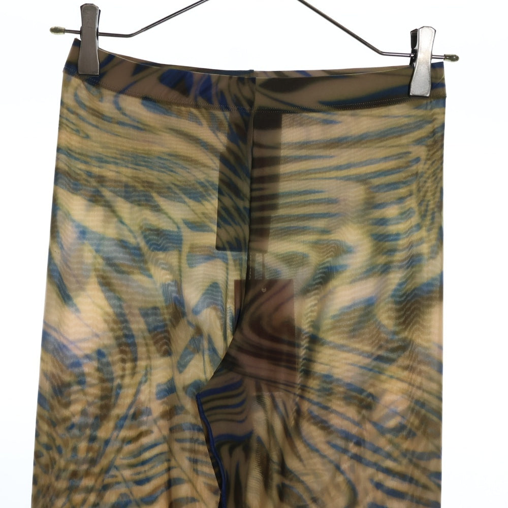 DIESEL(ディーゼル) Green P-Koll-E4 Leggings 総柄デザイン シアーレギンス パンツ マルチ 0JFAI