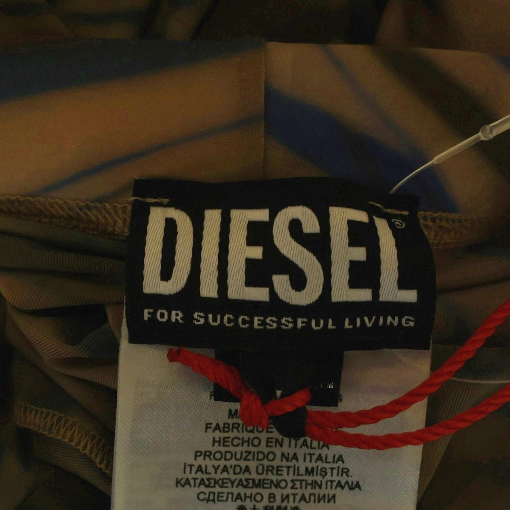 DIESEL(ディーゼル) Green P-Koll-E4 Leggings 総柄デザイン シアーレギンス パンツ マルチ 0JFAI