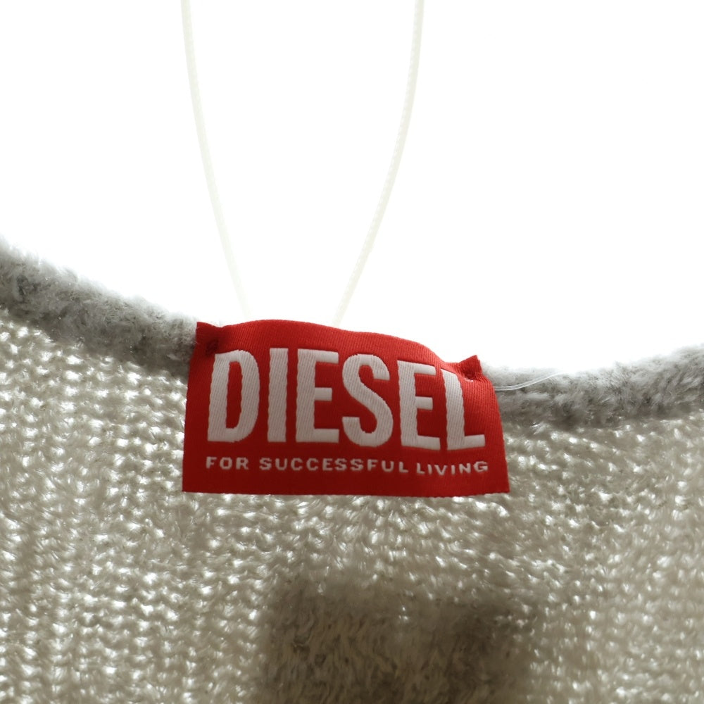 DIESEL(ディーゼル) M-Carol オーバルDロゴ ロングカーディガン グレー 0BNAB レディース