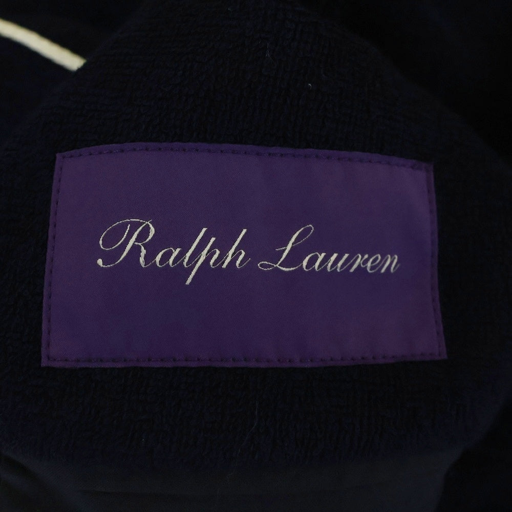RALPH LAUREN PURPLE LABEL(ラルフローレン パープルレーベル) 25SS ハンドテーラード エンブロイダリー テリー 3Bブレザージャケット クラシック チェアマン ネイビー MNPLSPC27620789