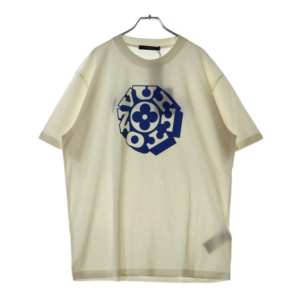 LOUIS VUITTON(ルイヴィトン) 25AW プリントシグネチャー 半袖Tシャツ ホワイト RM252M NDK HTY87W 1AIMLD
