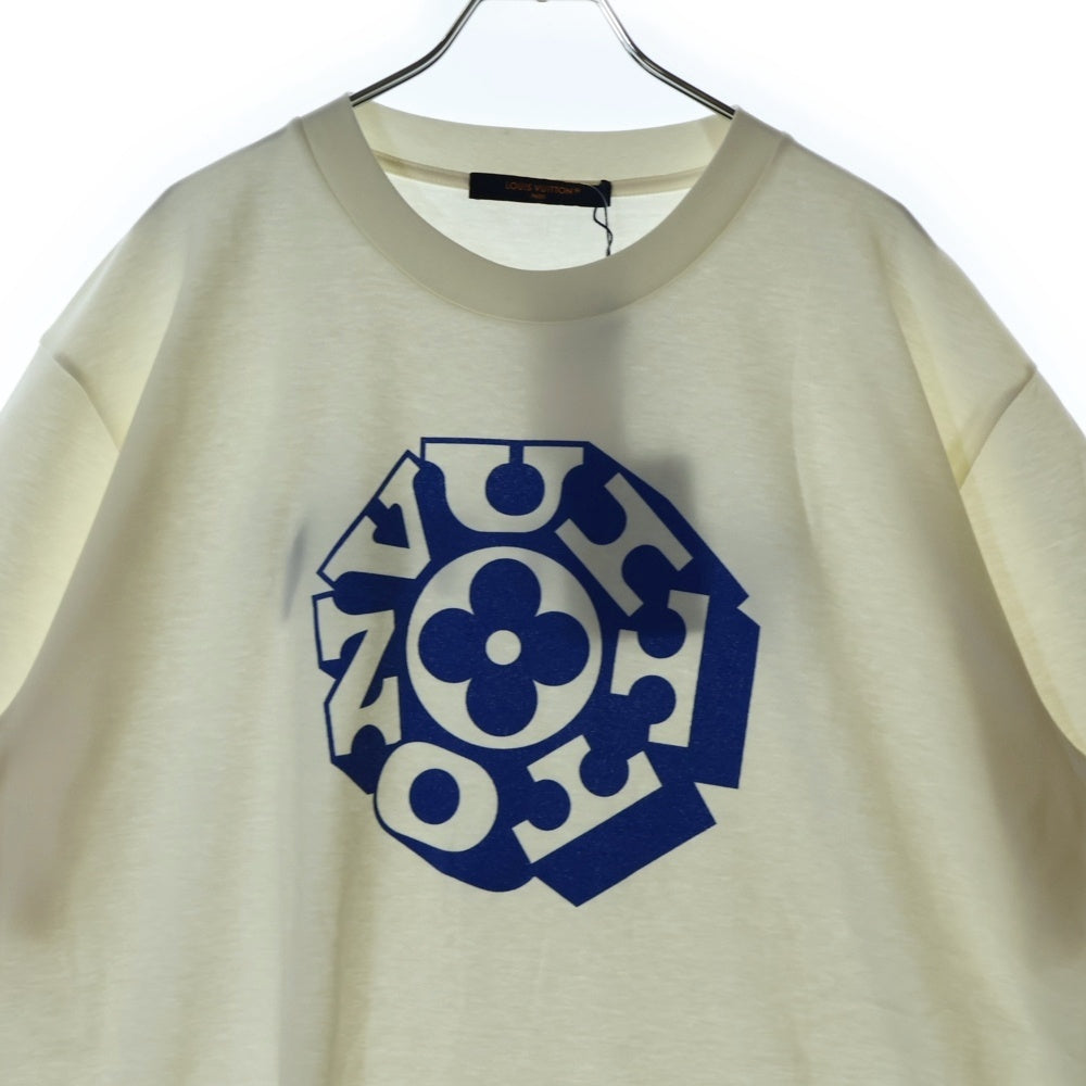 LOUIS VUITTON(ルイヴィトン) 25AW プリントシグネチャー 半袖Tシャツ ホワイト RM252M NDK HTY87W 1AIMLD
