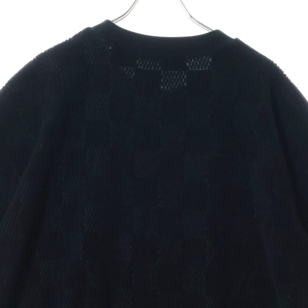 LOUIS VUITTON(ルイヴィトン) 24AW ダミエフレンチテリーコットン半袖Tシャツ RM242MQ JNW HRY44W ブラック