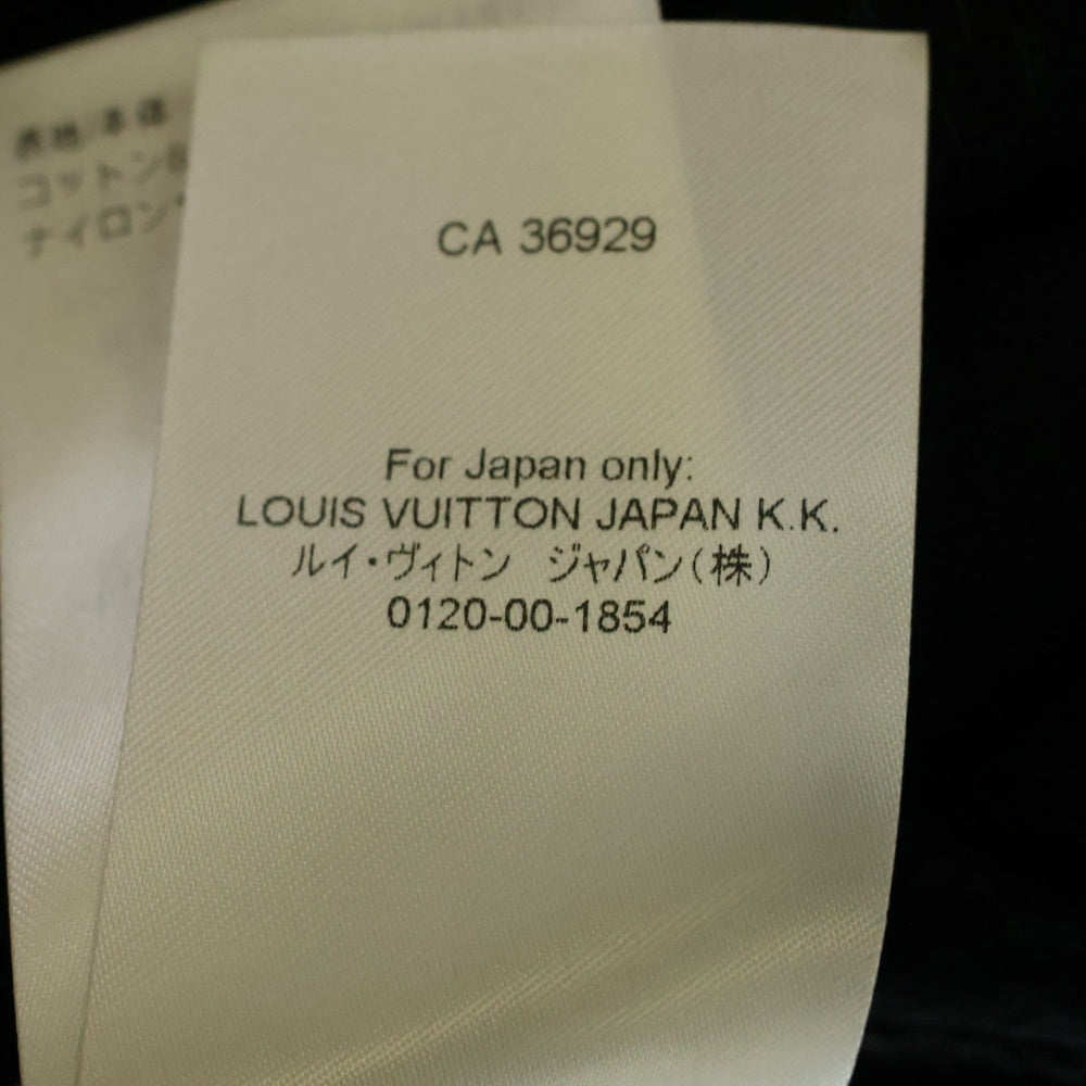 LOUIS VUITTON(ルイヴィトン) 24AW ダミエフレンチテリーコットン半袖Tシャツ RM242MQ JNW HRY44W ブラック