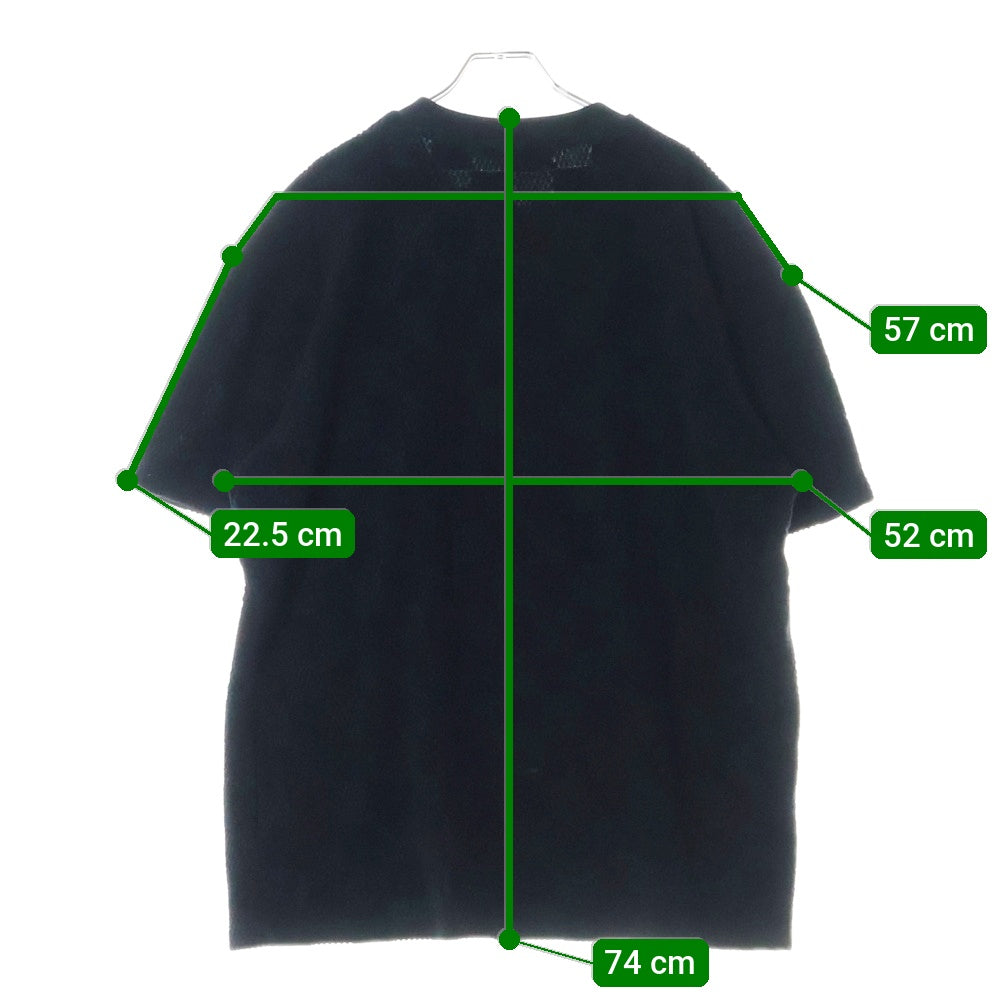 LOUIS VUITTON(ルイヴィトン) 24AW ダミエフレンチテリーコットン半袖Tシャツ RM242MQ JNW HRY44W ブラック