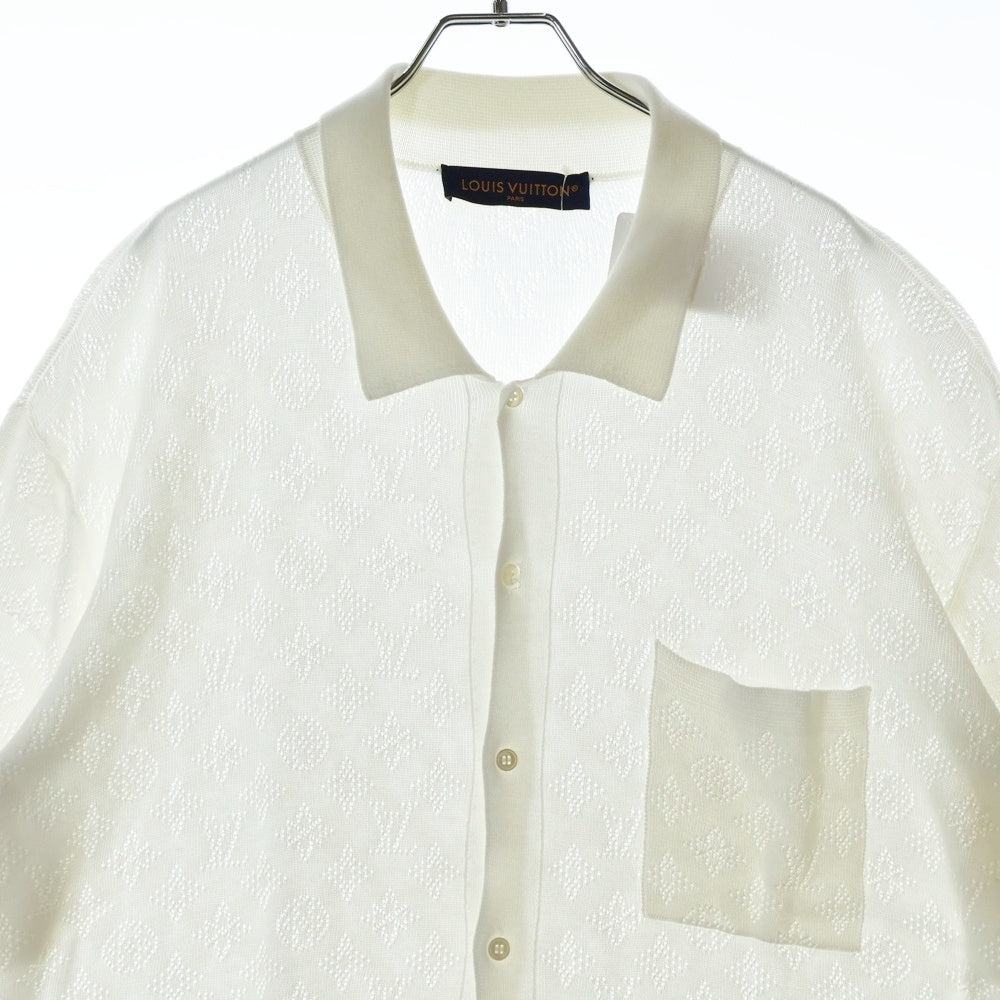 LOUIS VUITTON(ルイヴィトン) 23AW モノグラムポインテルコットン 半袖ショートスリーブシャツ RM232M Y34 HPN31W ホワイト
