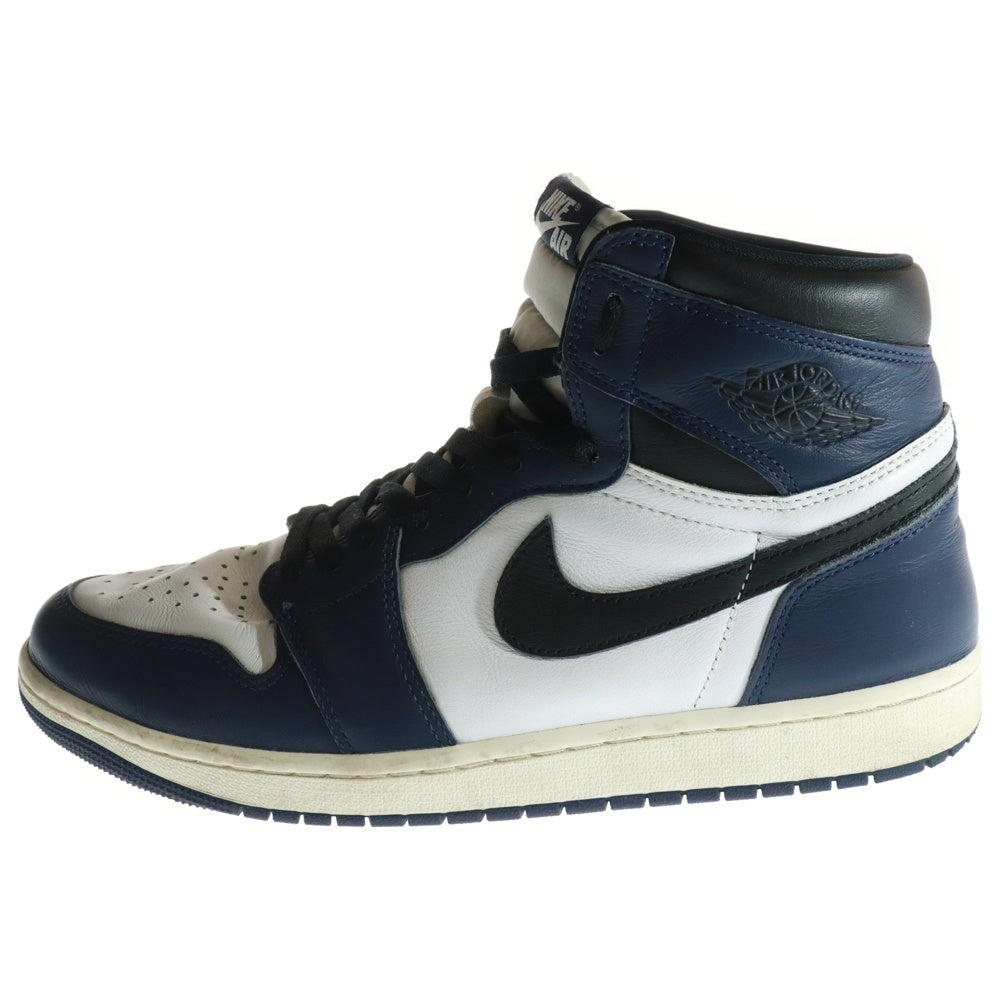 NIKE(ナイキ) AIR JORDAN1 RETRO HIGH OG エアジョーダン1 ミッドナイトネイビー ハイカットスニーカー ホワイト/ネイビー US11/29cm DZ5485-401