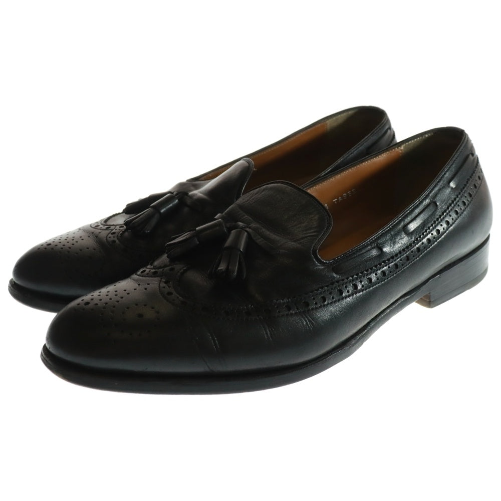 polpetta(ポルペッタ) TASSEL ウィングチップ レザータッセルローファー ローカットシューズ ドレスシューズ ブラック