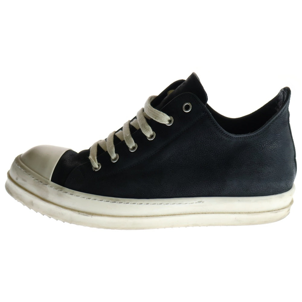 Rick Owens(リックオウエンス) RAMONS ラモーンズ レザーローカットスニーカー ブラック