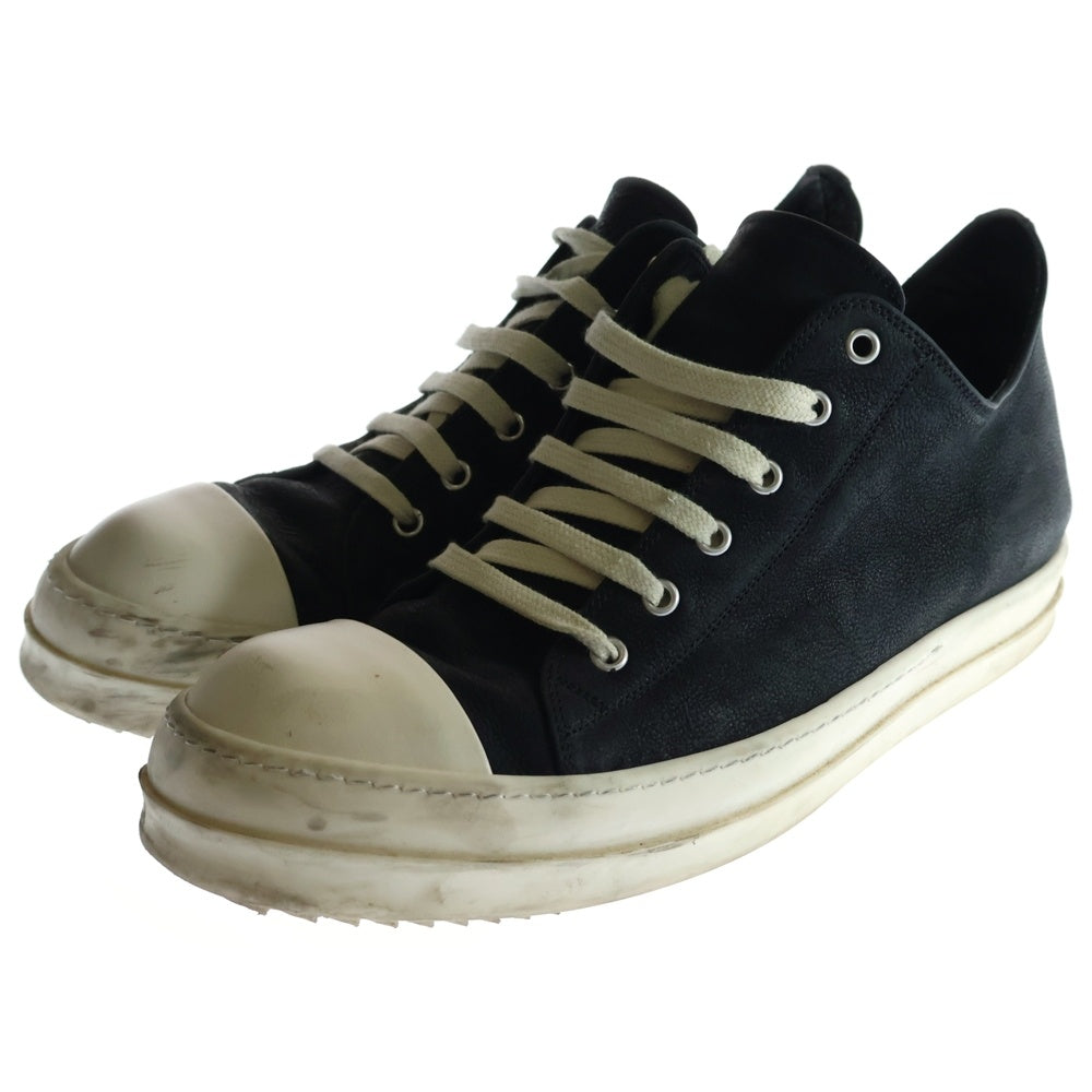Rick Owens(リックオウエンス) RAMONS ラモーンズ レザーローカットスニーカー ブラック