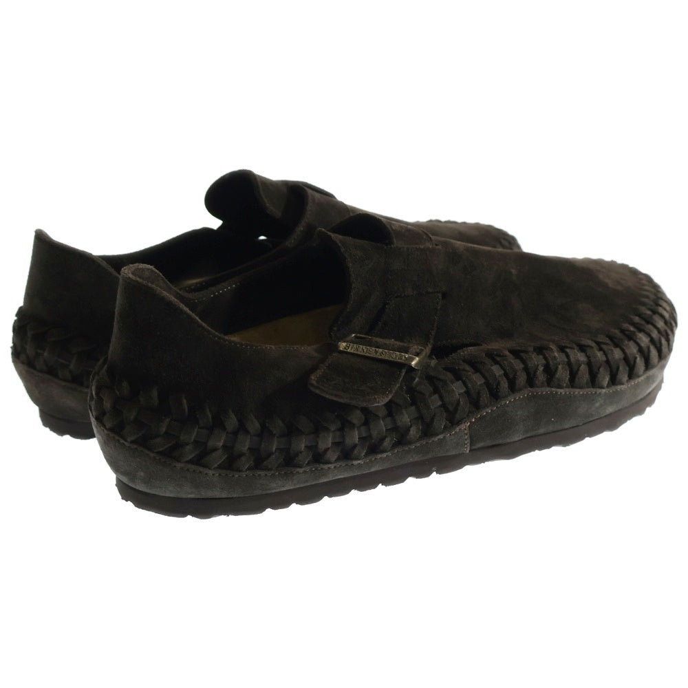 BIRKENSTOCK(ビルケンシュトック) ×KITH London Braided Shearling キス レイディド ロンドン シアリング スウェードローカットシューズ ブラウン