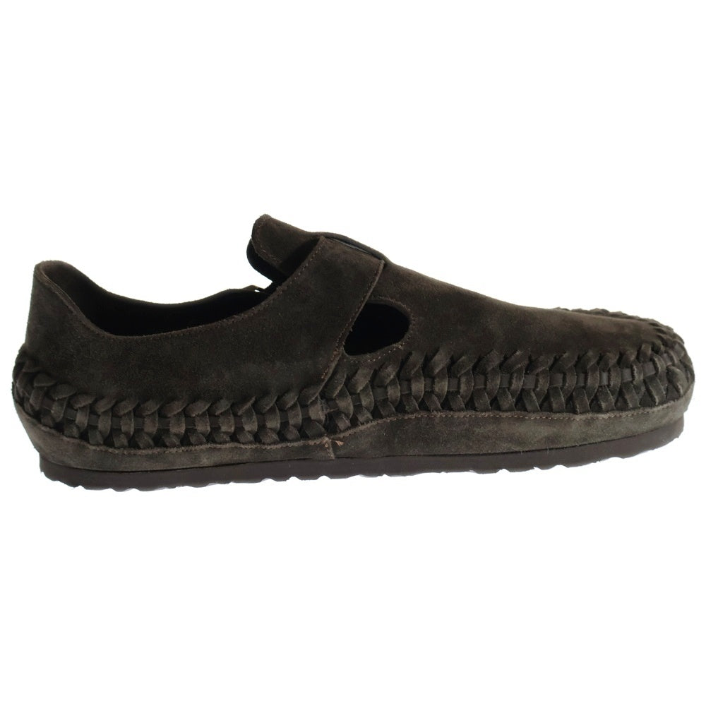BIRKENSTOCK(ビルケンシュトック) ×KITH London Braided Shearling キス レイディド ロンドン シアリング スウェードローカットシューズ ブラウン