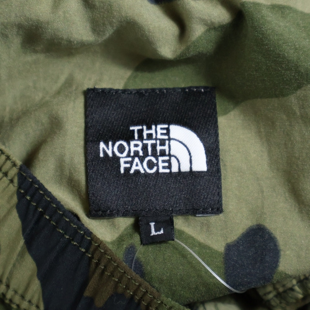 THE NORTH FACE(ザノースフェイス) Versatile Short ロゴ刺繍 カモフラージュ 迷彩ハーフパンツ ショーツ カーキ NB41852