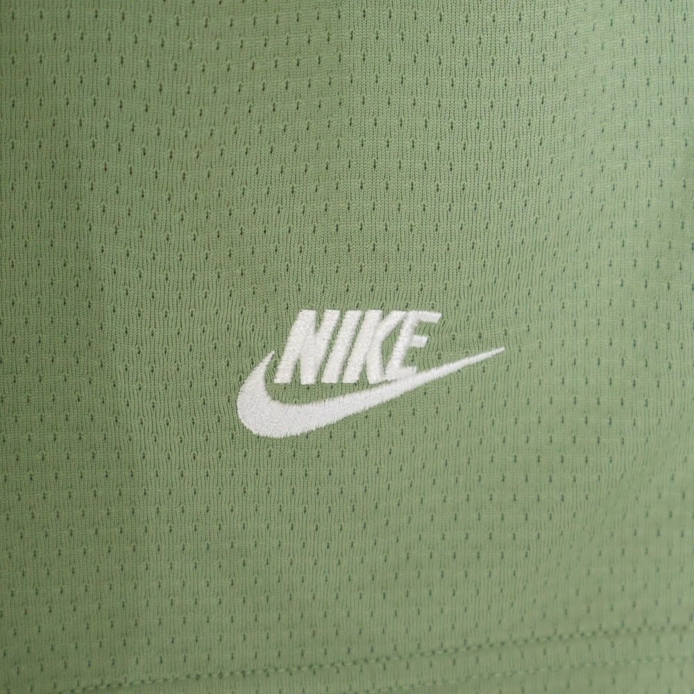 NIKE(ナイキ) AS M NK CLUB MESH FLOW SHORT ロゴ刺繍 メッシュハーフパンツ ショーツ グリーン DX0736-386