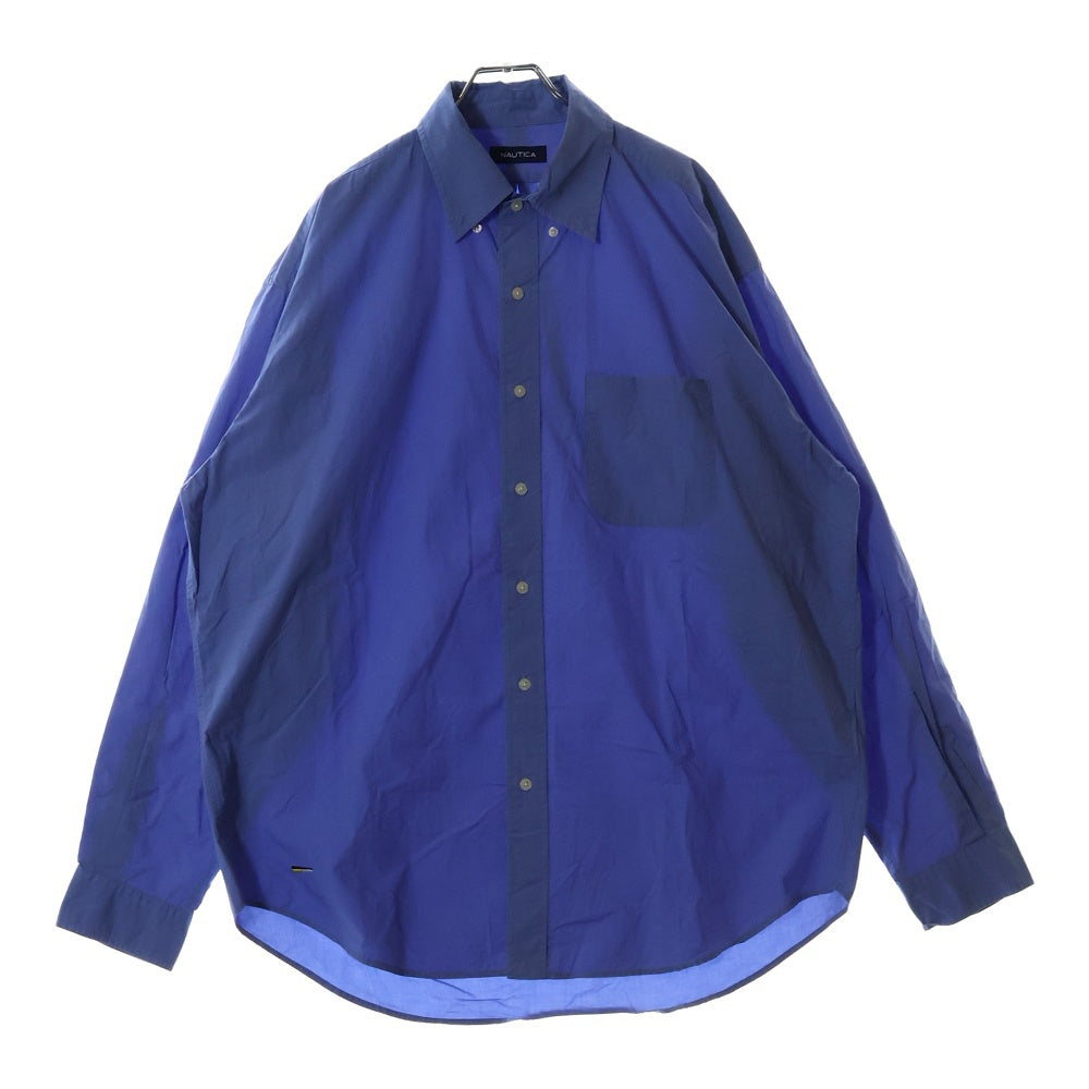 NAUTICA(ノーティカ) Regular Broad BD Shirt 長袖シャツ ブルー 211-1010