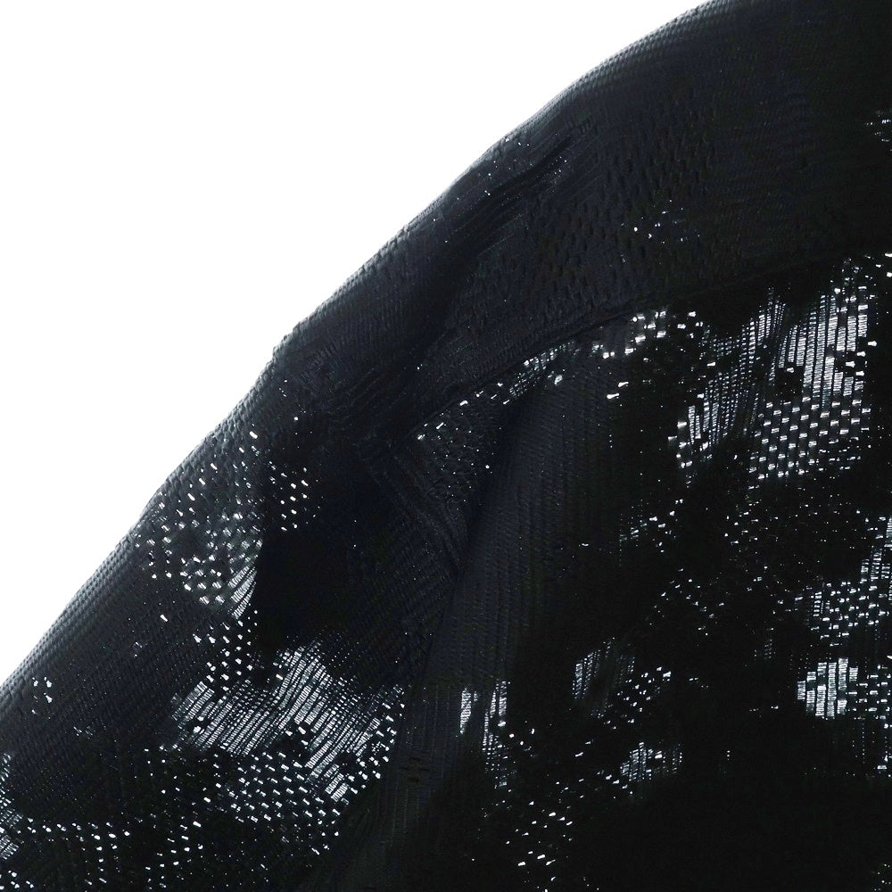 monkey time(モンキータイム) FLOWER RUSSELL LACE SHIRT 半袖レースシャツ ブラック 8316-149-0349