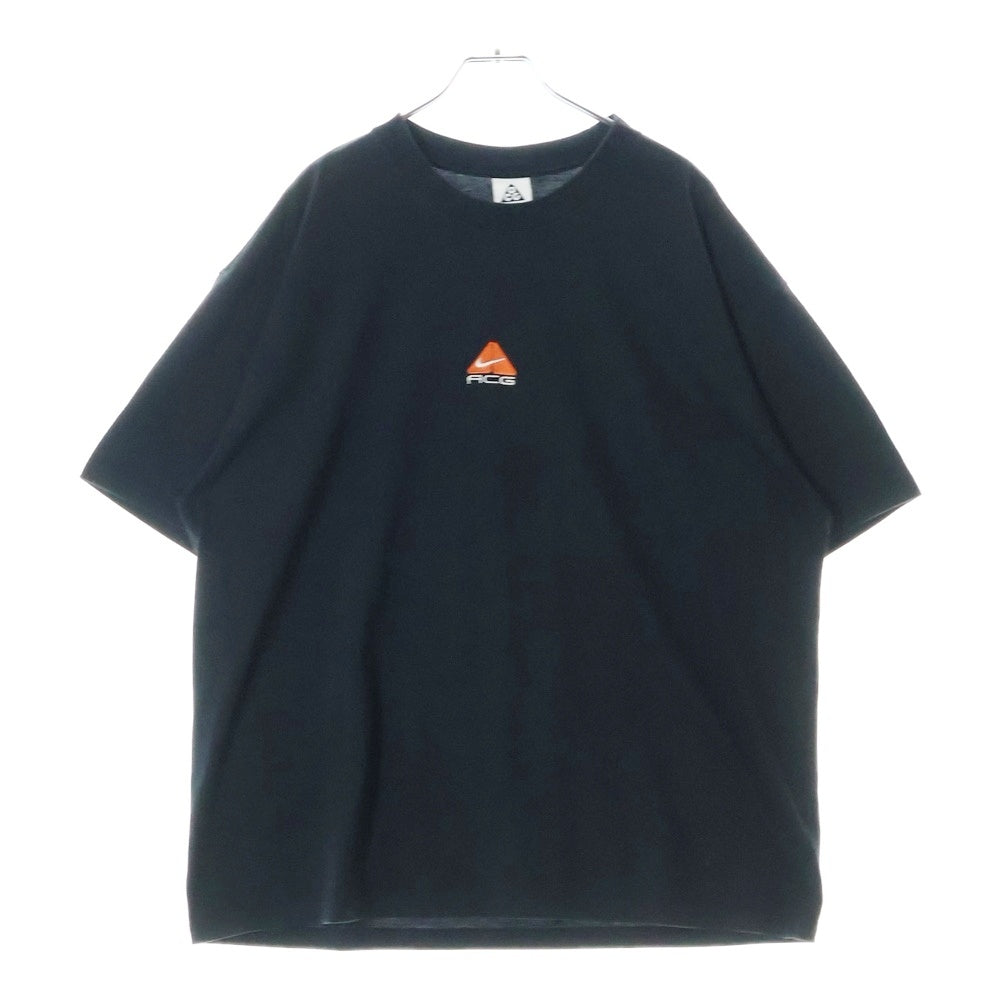 NIKE(ナイキ) AS M NRG ACG SS TEE LBR LUNGS ACG ロゴ刺繍半袖Tシャツ ブラック DQ1816-010