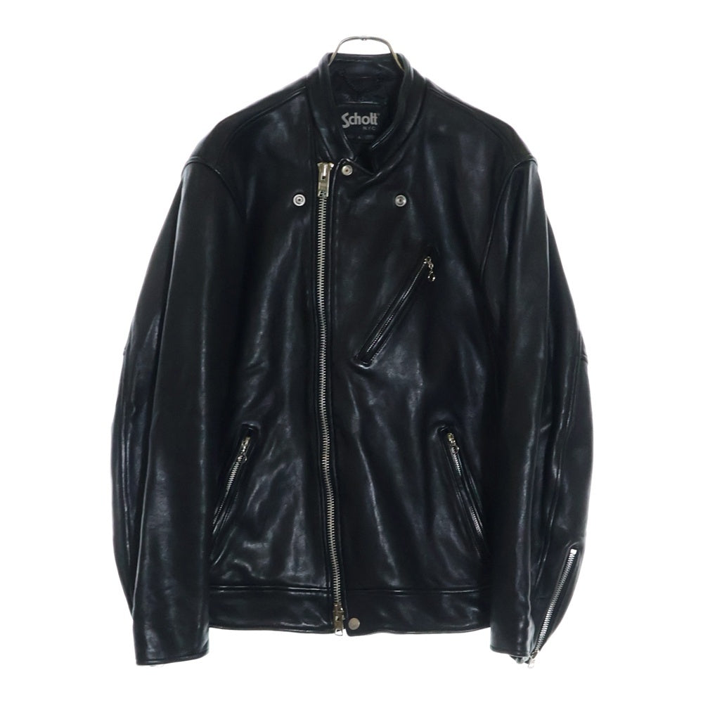 SCHOTT(ショット) Lamb Leather Double Rider Jacket ラムレザー ダブルライダースジャケット ブラック 3101057