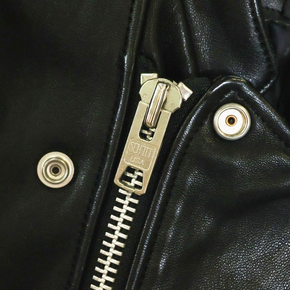 SCHOTT(ショット) Lamb Leather Double Rider Jacket ラムレザー ダブルライダースジャケット ブラック 3101057