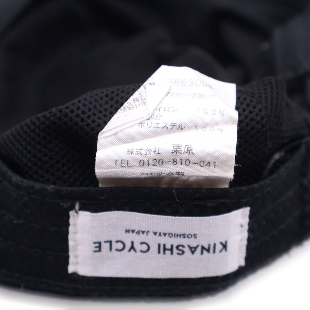 NO BRAND(ノーブランド) KINASHI CYCLE 木梨サイクル メッシュキャップ 帽子 ブラック