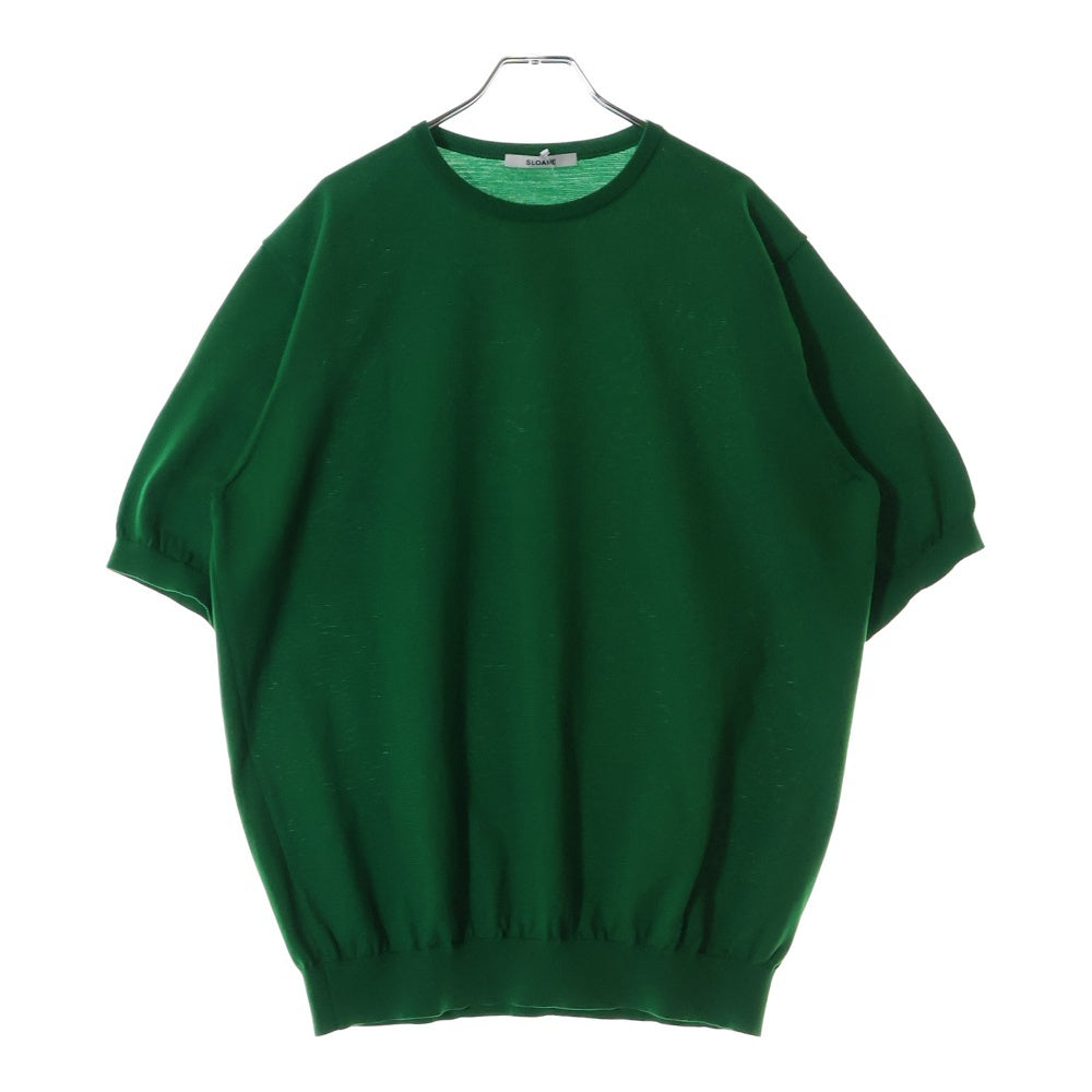 SLOANE(スローン) 半袖ニットTシャツ グリーン レディース SL6S-321