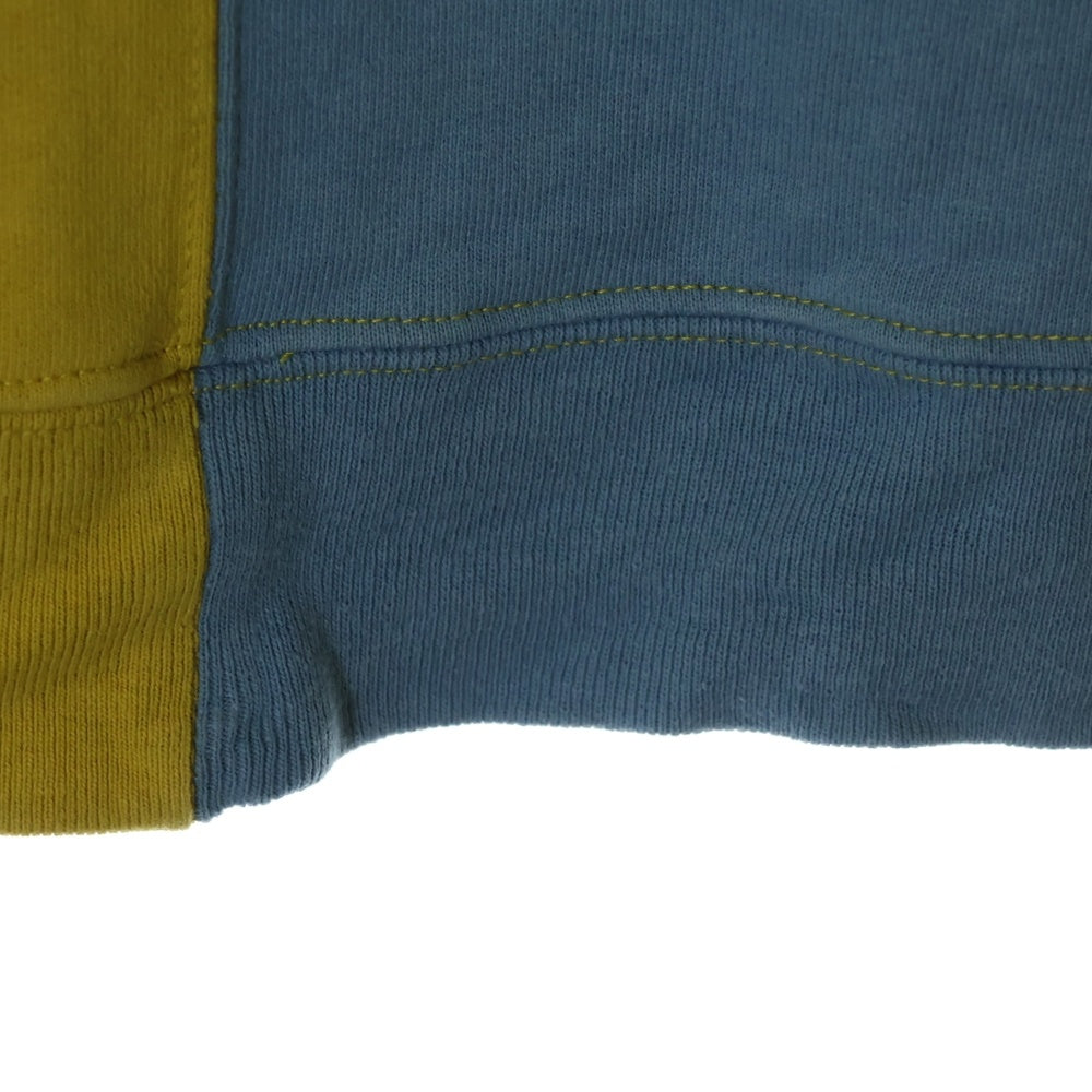 SUPREME(シュプリーム) 18AW Split Crewneck Sweatshirt スプリット クルーネックトレーナー スウェット イエロー/ブルー