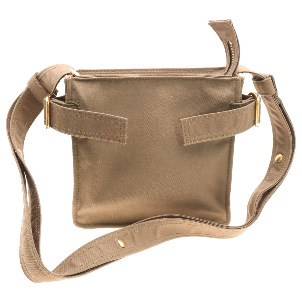 BURBERRY(バーバリー) MS MINI TRENCH TOTE ミニトレンチトート ロゴ刺繍ショルダーバッグ カーキ 158217