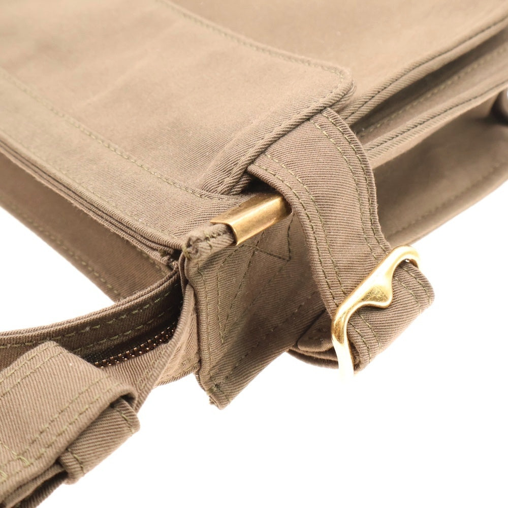 BURBERRY(バーバリー) MS MINI TRENCH TOTE ミニトレンチトート ロゴ刺繍ショルダーバッグ カーキ 158217
