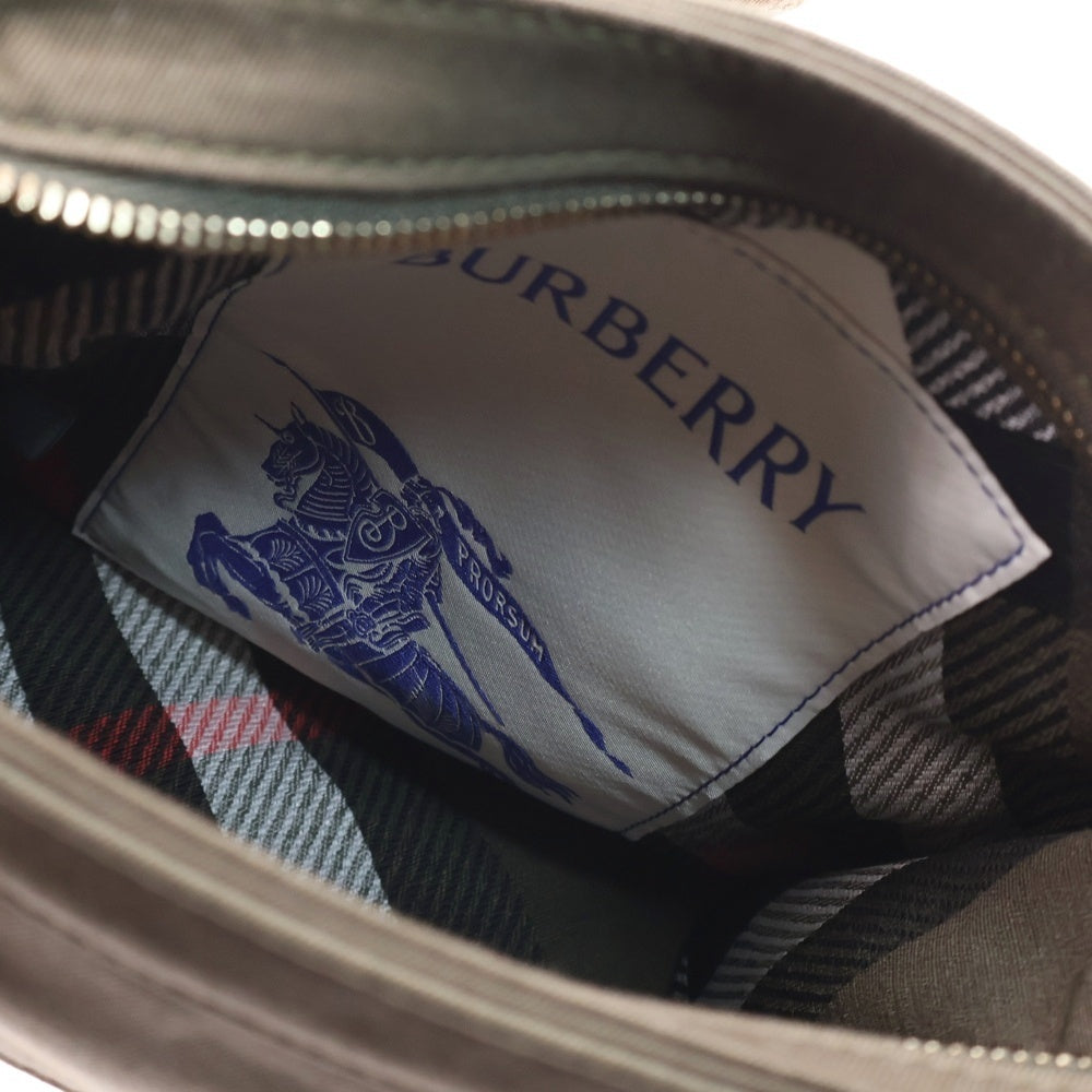 BURBERRY(バーバリー) MS MINI TRENCH TOTE ミニトレンチトート ロゴ刺繍ショルダーバッグ カーキ 158217