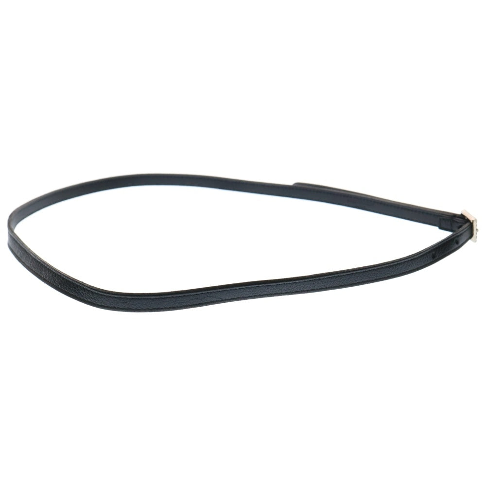SAINT LAURENT PARIS(サンローランパリ) Leather Belt スワロバックルレザーベルト ブラック レディース 710085