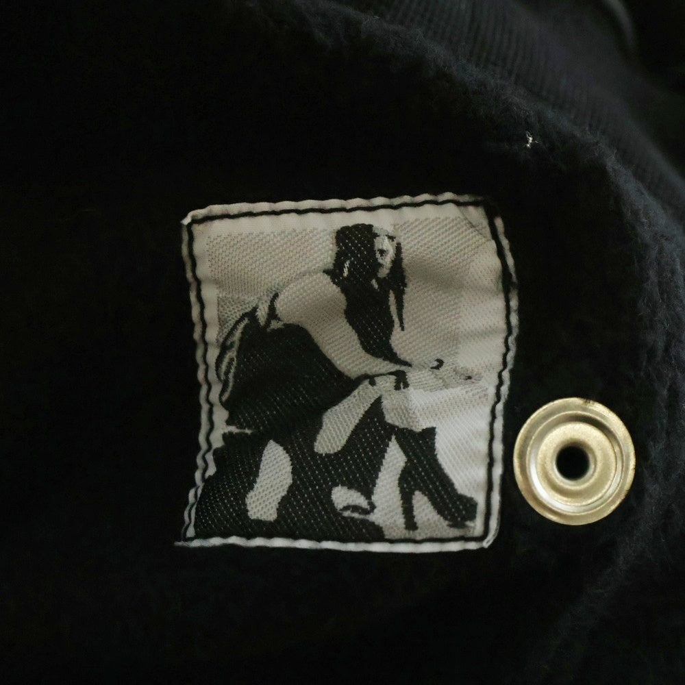 DRKSHDW(ダークシャドウ) SMALL GIMP HOODIE スタッズ装飾 フルジップアップスウェットパーカー フーディー ブラック DS01D1244 FES2