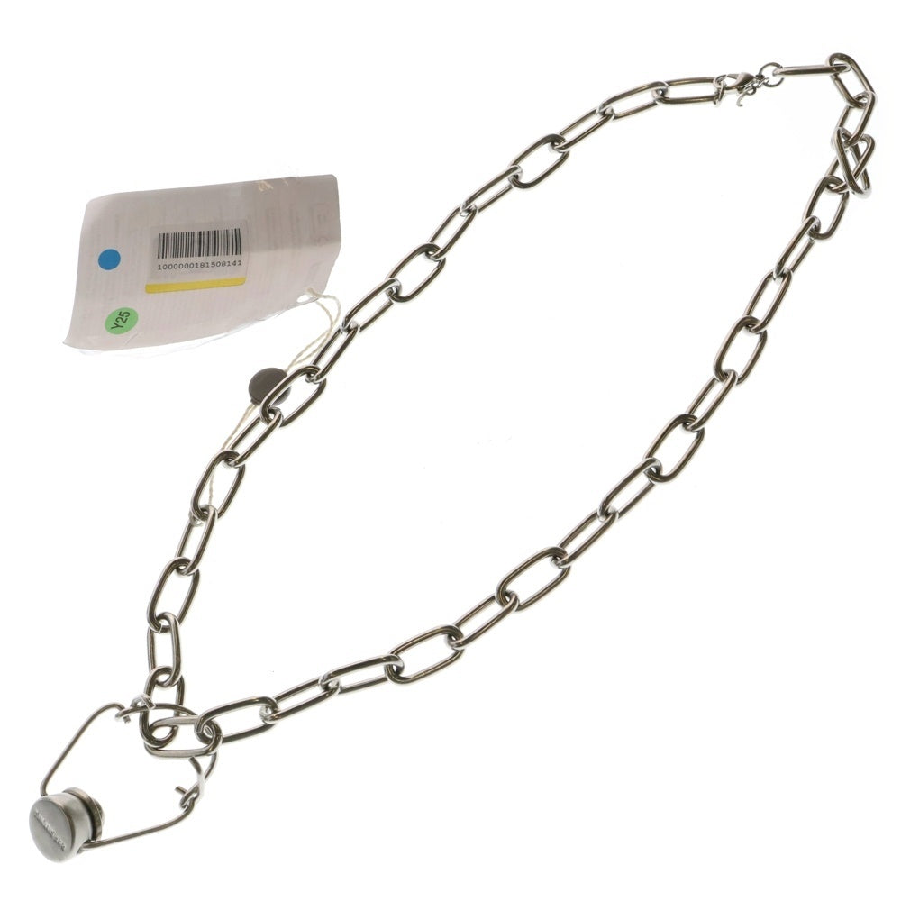 RAF SIMONS(ラフシモンズ) Necklace with Flat Shackles and Bottle Cap チェーンネックレス シルバー