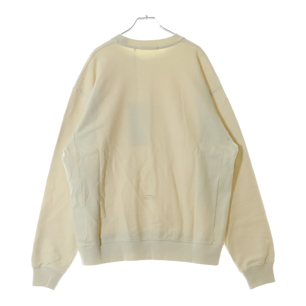 STAMPD(スタンプド) Stacked Logo Crewneck Sweatshirt フロントロゴ クルーネックスウェット トレーナー アイボリー