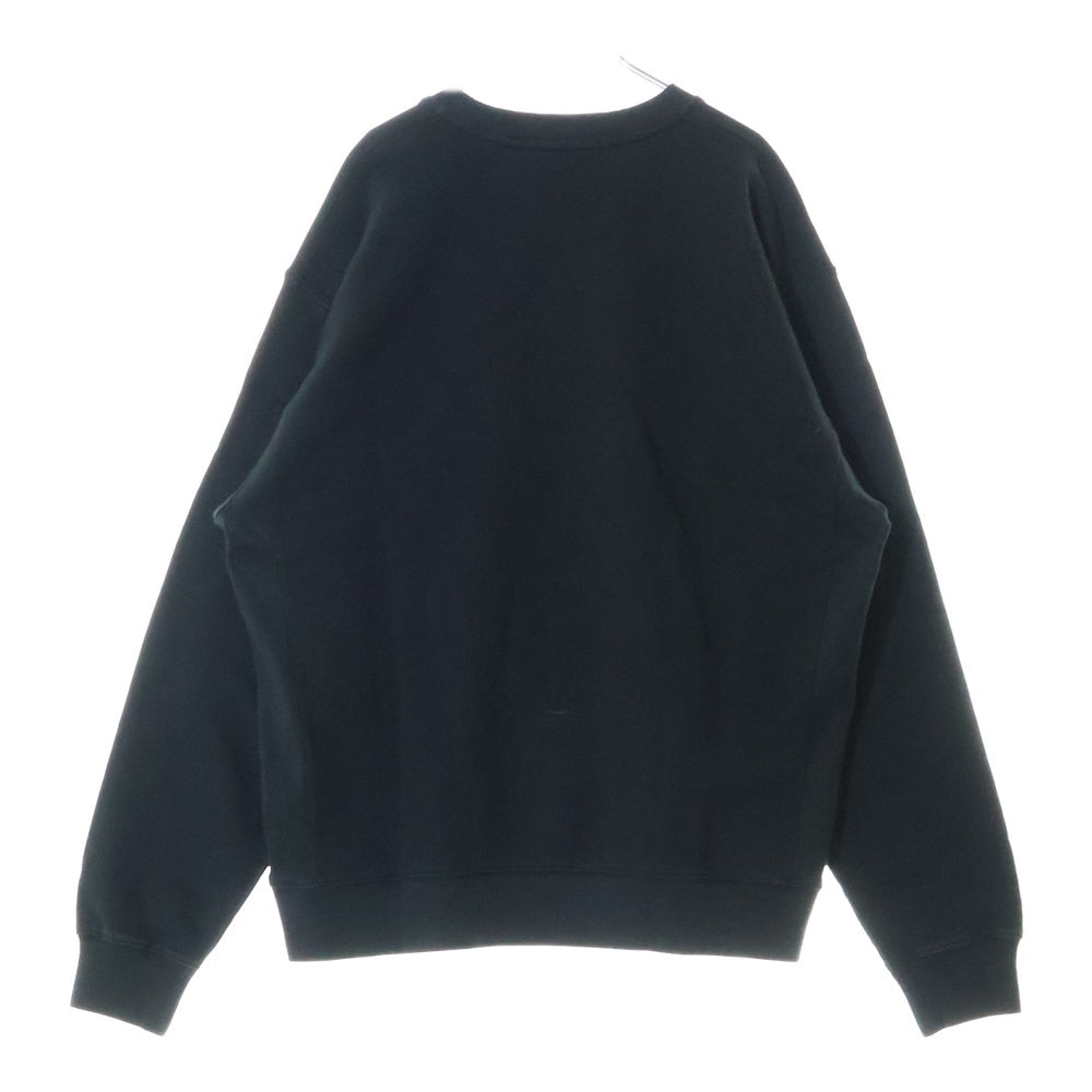 STAMPD(スタンプド) Stacked Logo Crewneck Sweatshirt フロントロゴ クルーネックスウェット トレーナー ブラック
