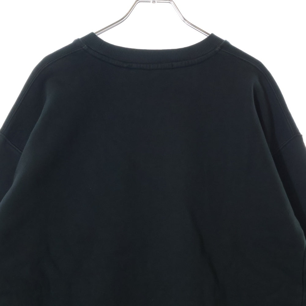 STAMPD(スタンプド) Stacked Logo Crewneck Sweatshirt フロントロゴ クルーネックスウェット トレーナー ブラック