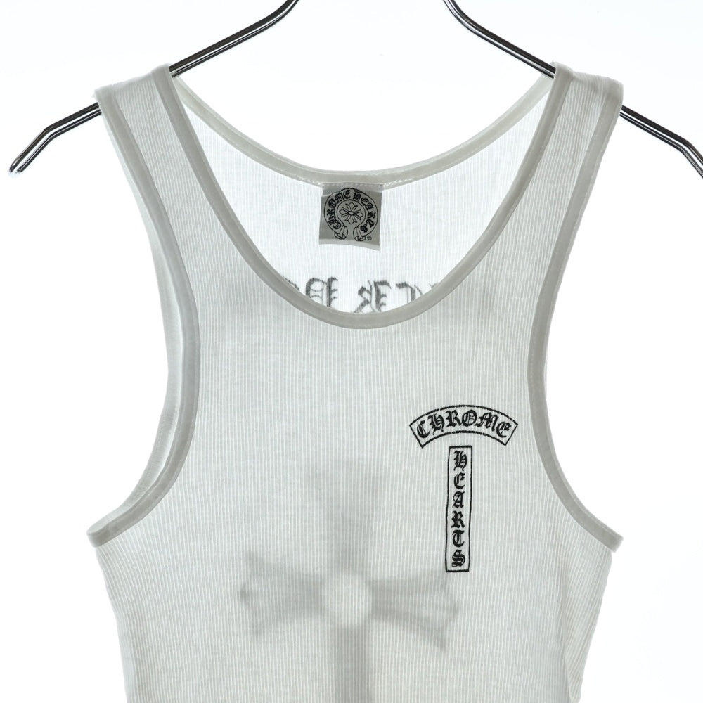 CHROME HEARTS(クロムハーツ) OLD FUCK YOU オールド クロスプリント ファックユー タンクトップ ノースリーブ ホワイト