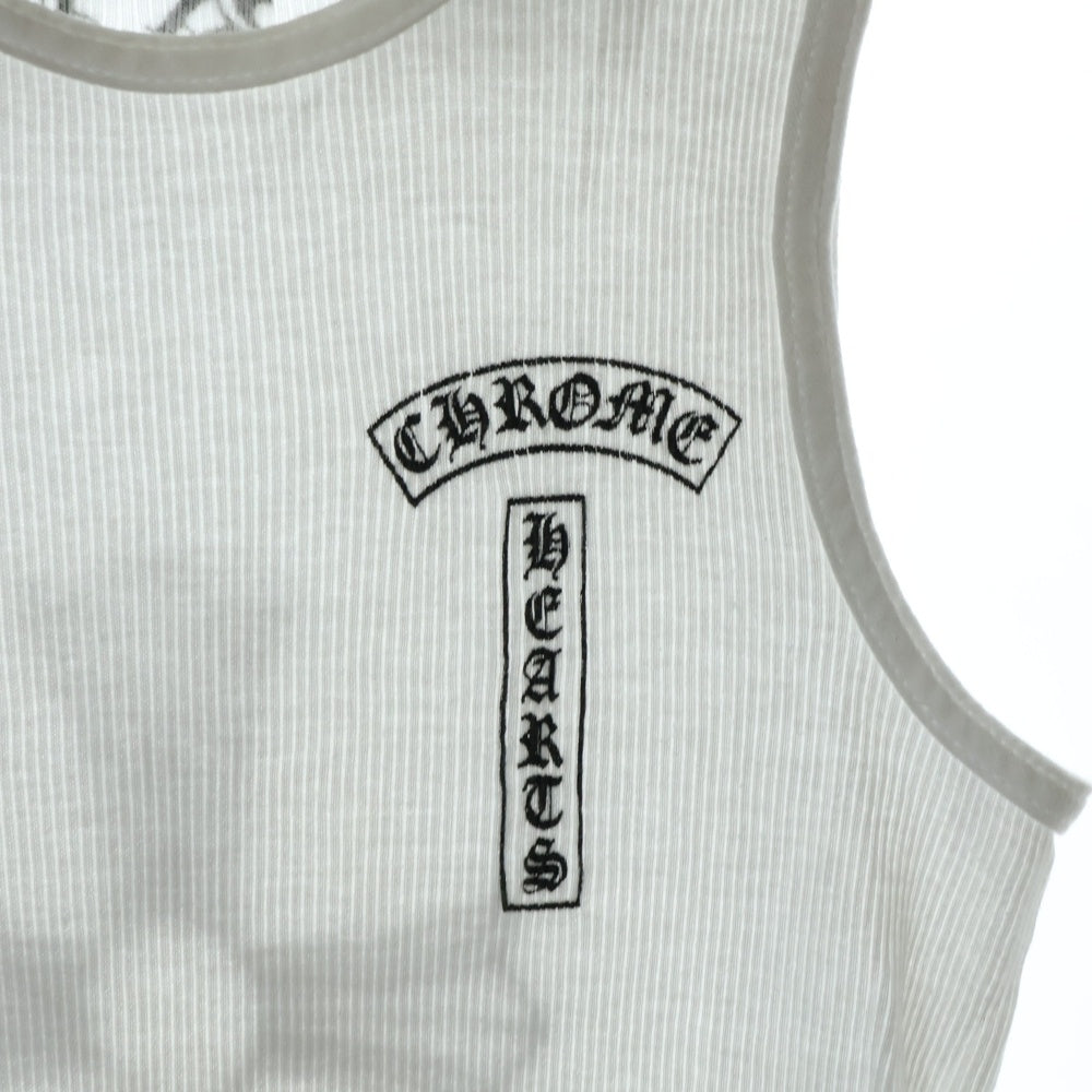 CHROME HEARTS(クロムハーツ) OLD FUCK YOU オールド クロスプリント ファックユー タンクトップ ノースリーブ ホワイト