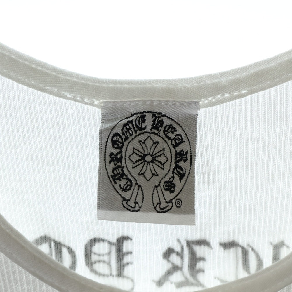 CHROME HEARTS(クロムハーツ) OLD FUCK YOU オールド クロスプリント ファックユー タンクトップ ノースリーブ ホワイト