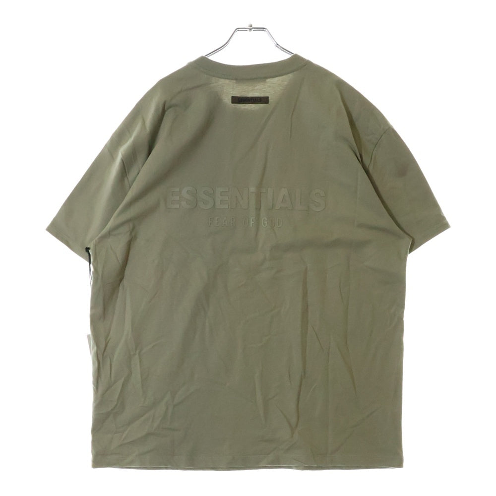 FEAR OF GOD ESSENTIALS(フィアオブゴッド エッセンシャルズ) S/S T-SHIRT バックラバーロゴ 半袖Tシャツ カーキ