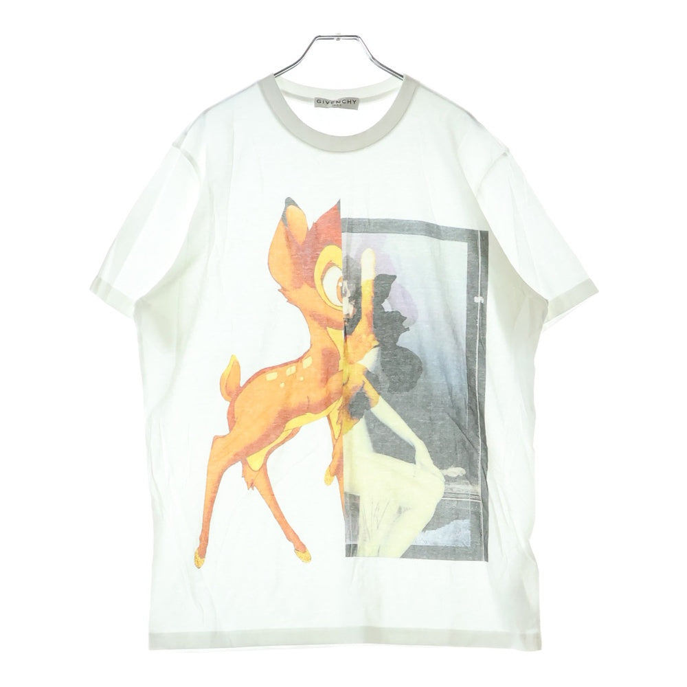 GIVENCHY(ジバンシィ) 19SS ×DISNEY Bambi Oversize Print T-Shirt ディズニー バンビ プリント半袖Tシャツ ホワイト BW700D304U