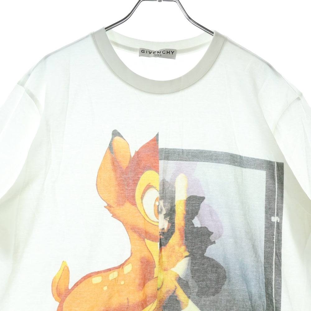 GIVENCHY(ジバンシィ) 19SS ×DISNEY Bambi Oversize Print T-Shirt ディズニー バンビ プリント半袖Tシャツ ホワイト BW700D304U
