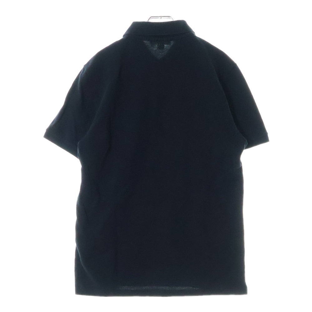 AMI Alexandre Mattiussi(アミアレクサンドルマテュッシ) Polo Shirt ロゴ刺繍 半袖ポロシャツ ブラック BFHJ207 760