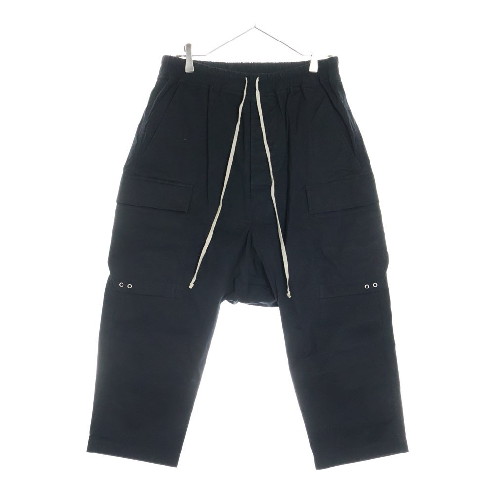 Rick Owens(リックオウエンス) 23SS Cargo Pants クロップドサルエルカーゴパンツ ブラック RU01C4385-TE