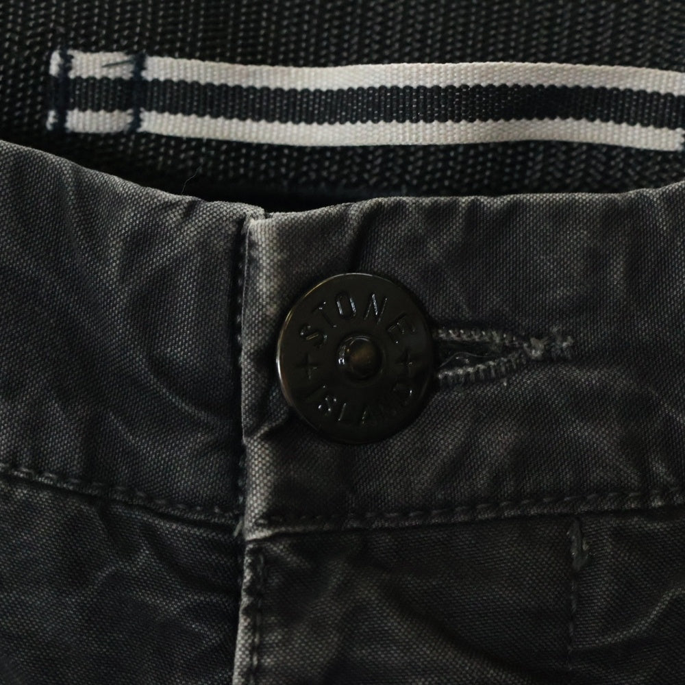 STONE ISLAND(ストーンアイランド) 12AW SL Cargo Trousers ロゴワッペン ウォッシュドカーゴパンツ グレー 57153S2WN