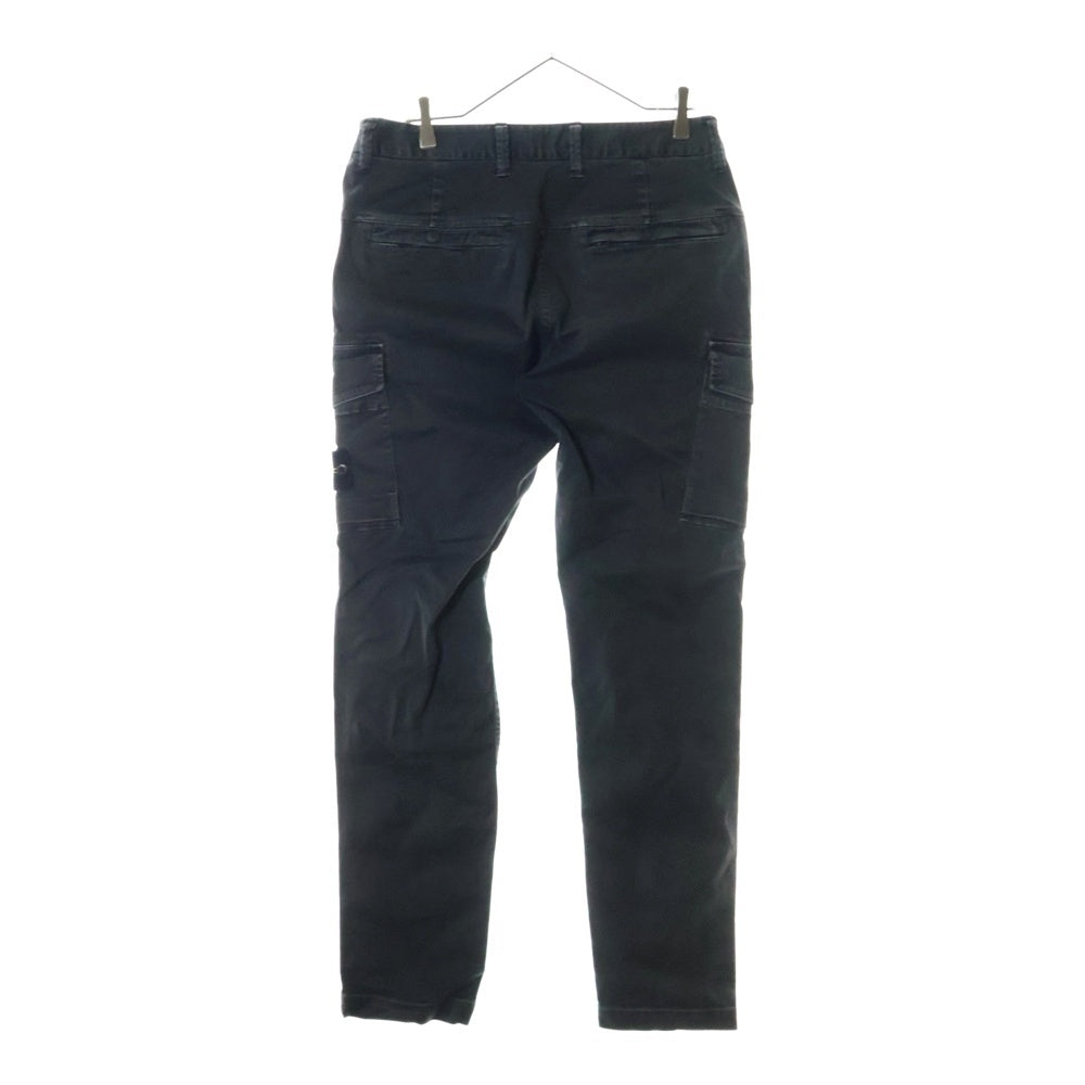 STONE ISLAND(ストーンアイランド) 21AW Cargo Pants ロゴワッペン ウォッシュド加工カーゴパンツ グレー 7515318L1