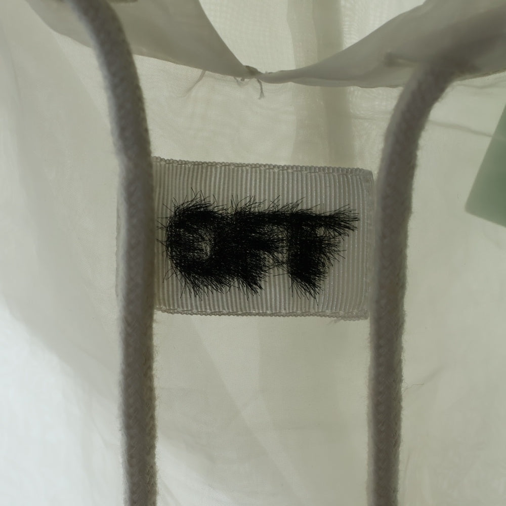 OFF-WHITE(オフホワイト) 19SS Hoodie シワ加工 シースループルオーバーパーカー フーディー ホワイト OWBB031S19759085