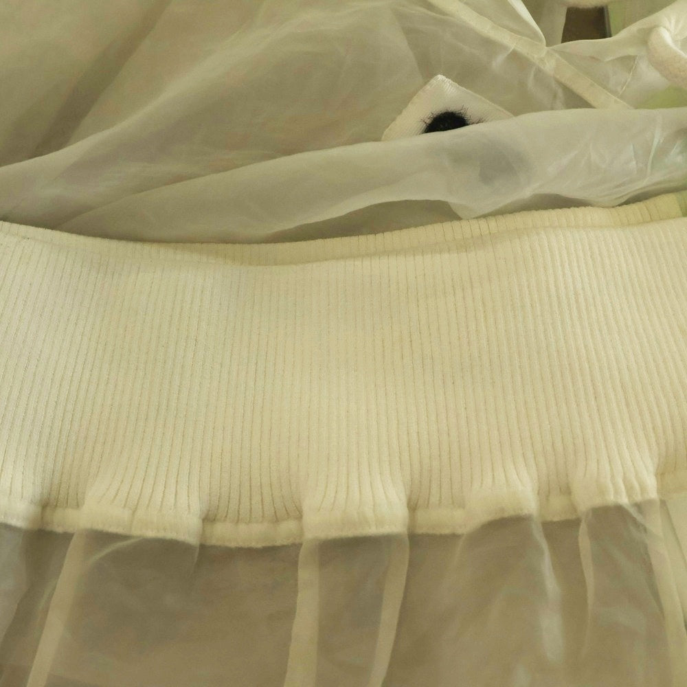 OFF-WHITE(オフホワイト) 19SS Hoodie シワ加工 シースループルオーバーパーカー フーディー ホワイト OWBB031S19759085