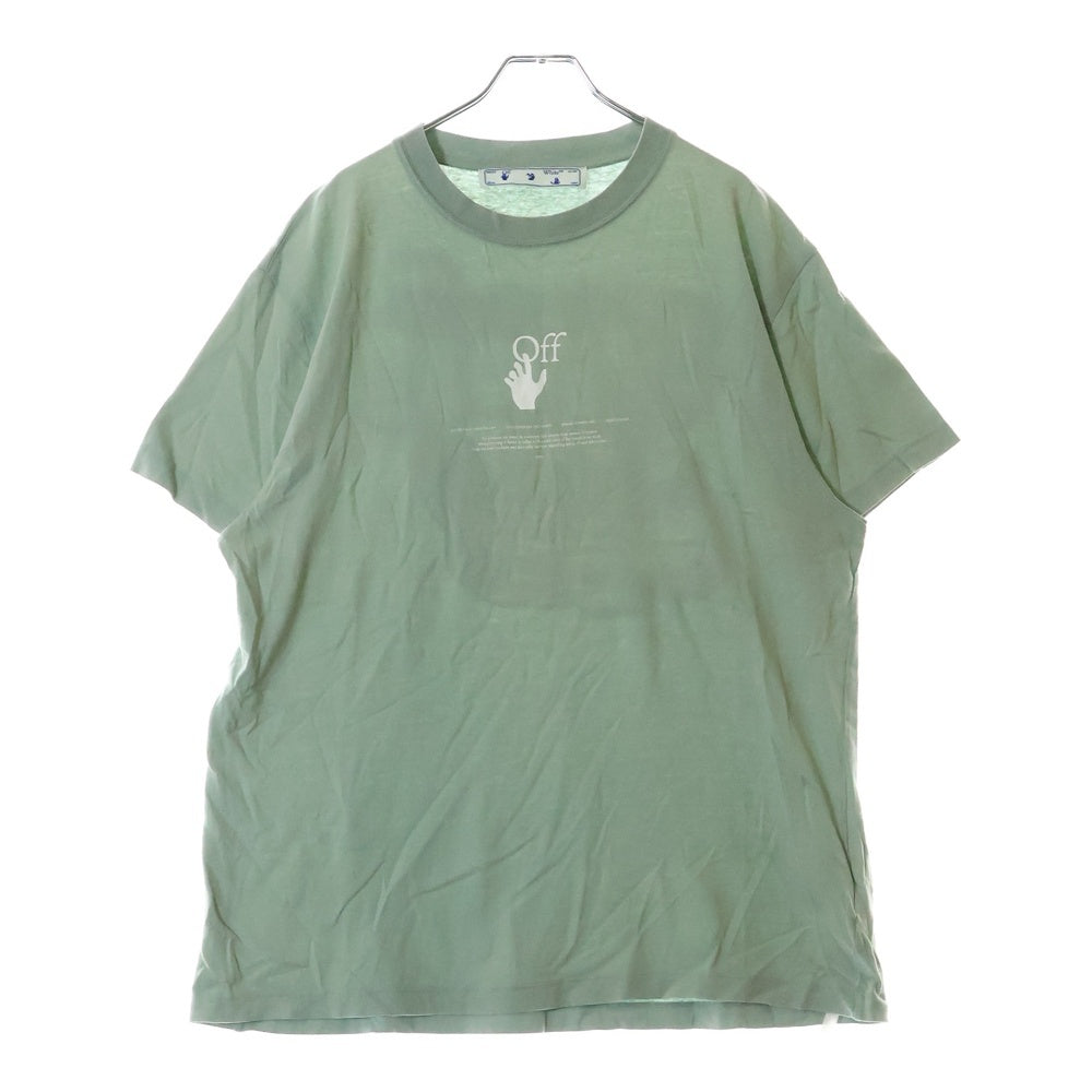 OFF-WHITE(オフホワイト) 21SS Graff S/S Over Tee 半袖Tシャツ グリーン OMAA038R21JER007