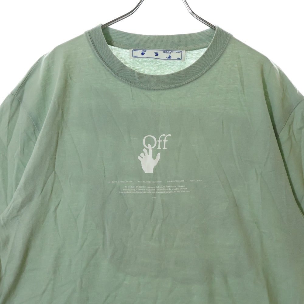 OFF-WHITE(オフホワイト) 21SS Graff S/S Over Tee 半袖Tシャツ グリーン OMAA038R21JER007