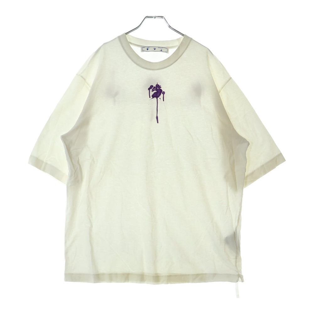 OFF-WHITE(オフホワイト) 21AW Printed Crewneck T-Shirt 半袖Tシャツ ホワイト OMAA119F21JER020